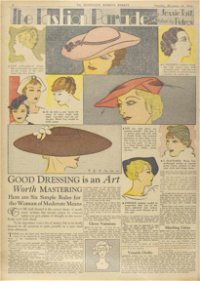 The Australian Women's Weekly (Sydney Newspapers Ltd., 1933 series) v2#28 — Good Dressing Is an Art Worth Mastering (page 1)