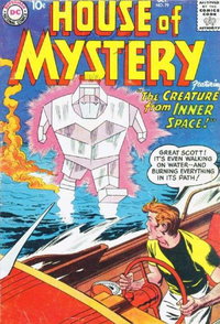 House of Mystery (DC, 1951 series)  #79 (October 1958) — The Creature from Inner Space!