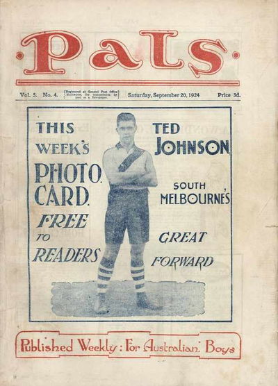 Pals (Herald, 1920 series) v5#4 20 September 1924