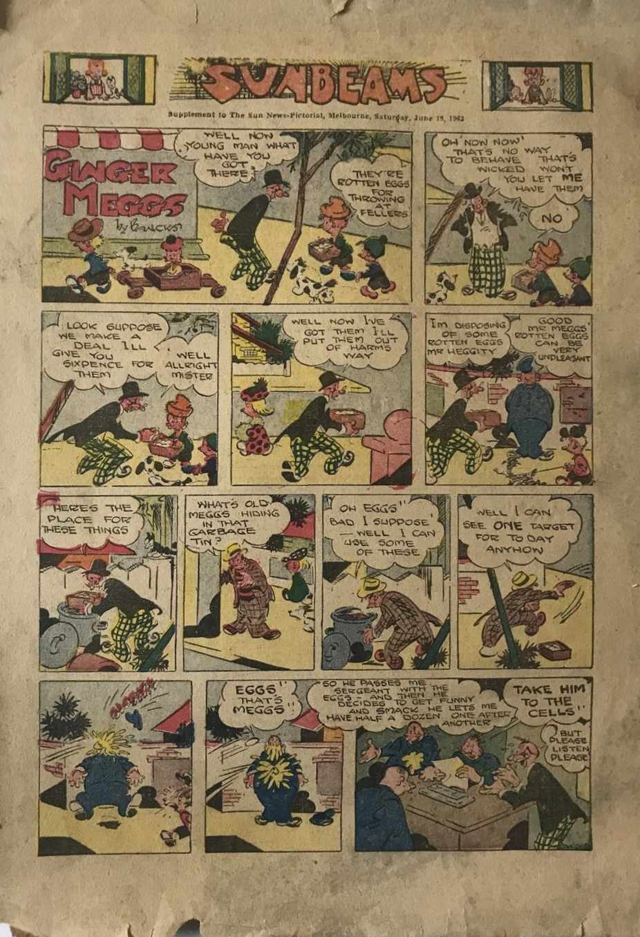 Sunbeams: Supplement to the Sun News-Pictorial (Unknown, 1940? series) 19 June 1943 (19 June 1943)