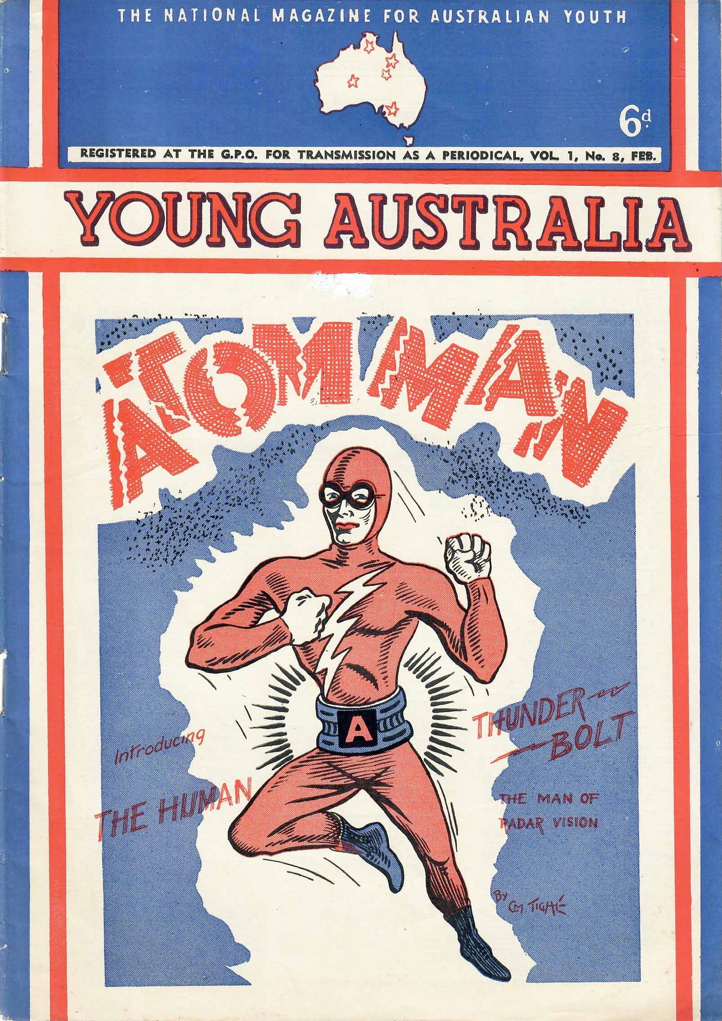 Young Australia (Meteor, 1946 series) v1#8 (February 1947)