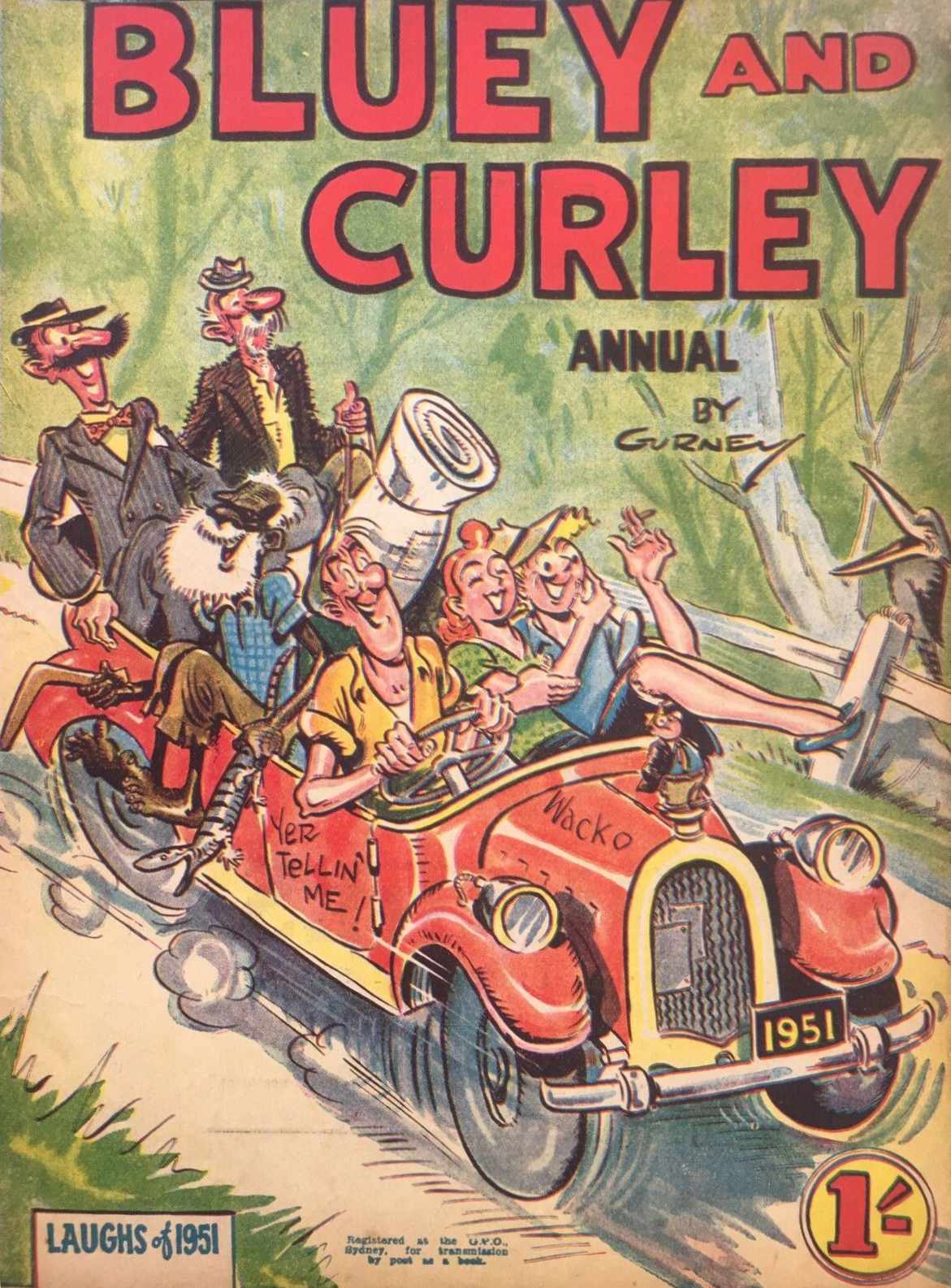 Bluey and Curley Annual [Unbranded] (Invincible, 1946? series)  — Laughs of 1951 ([January 1950?])