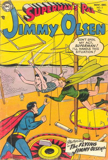 The Flying Jimmy Olsen!