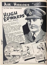 Crash! Comics (Frank Johnson, 1941?)  — Acting Wing Commander Hugh Edwards V.C., D.F.C. (page 1)