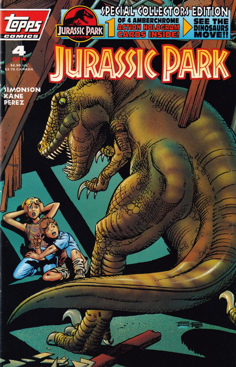 Jurassic Park (Topps, 1993 series) #4 (August 1993)