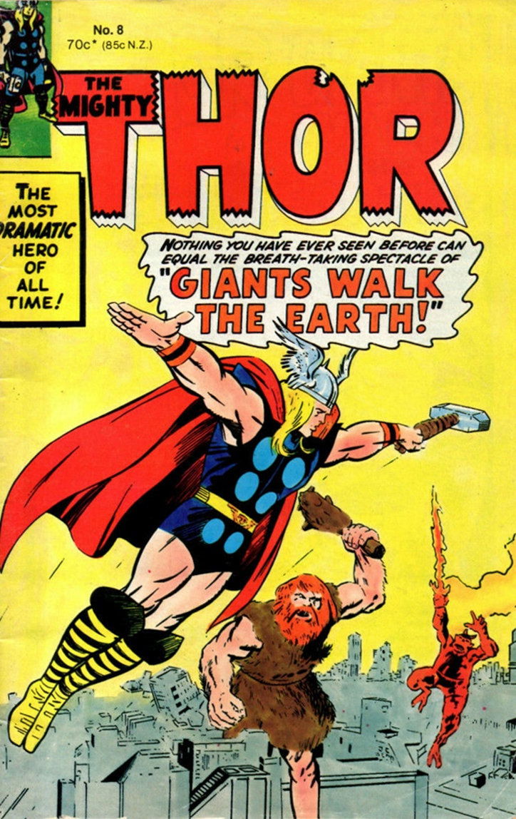 The Mighty Thor (Yaffa/Page, 1977 series) #8 — This issue is in Yaffa's taller pocket format. ([February 1982?])