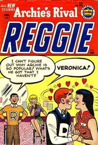 Archie's Rival Reggie (Archie, 1949 series) #11 February 1954