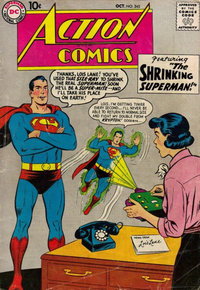Action Comics (DC, 1938 series)  #245 (October 1958) — The Shrinking Superman!