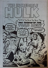 The Incredible Hulk (Yaffa/Page, 1981 series)  #1 ([October 1977]) — The Terror of the Toad Men!
