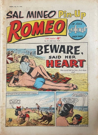 Romeo (DC Thompson, 1957? series) #91 23 May 1959