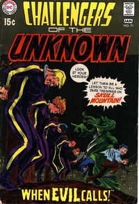 Challengers of the Unknown (DC, 1958 series) #71 December 1969-January 1970