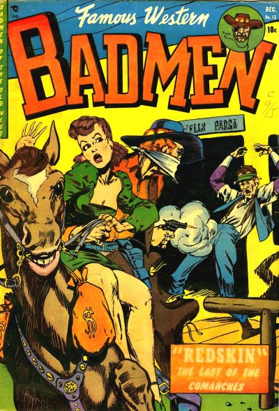 Famous Western Badmen (Youthful, 1952 series) #13 (December 1952)