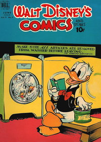 Walt Disney's Comics and Stories (Dell, 1940 series)  v9#9 (105) (June 1949) — Untitled [Huey, Dewey and Louie in Washing Machine]