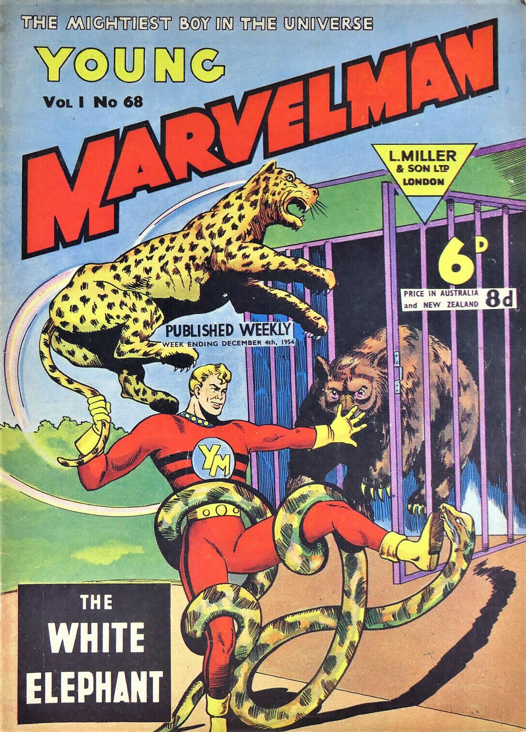 Young Marvelman (L. Miller & Co., 1954 series) #68 (4 December 1954)