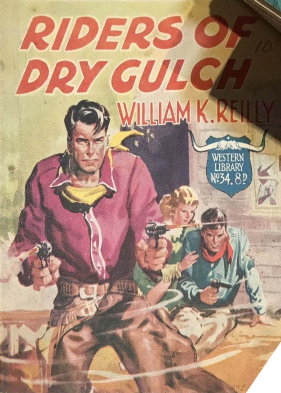 Western Library (Atlas, 1950? series) #34 — Riders of Dry Gulch ([July 1953?])