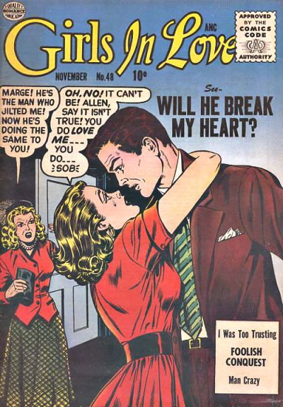 Girls in Love (Quality, 1955 series) #48 November 1955