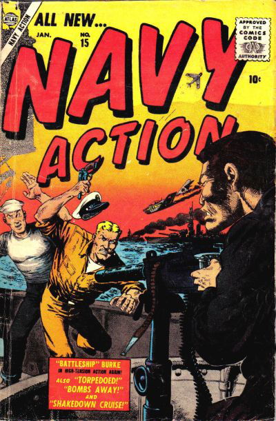 Navy Action (Atlas [Marvel], 1954 series) #15 (January 1957)