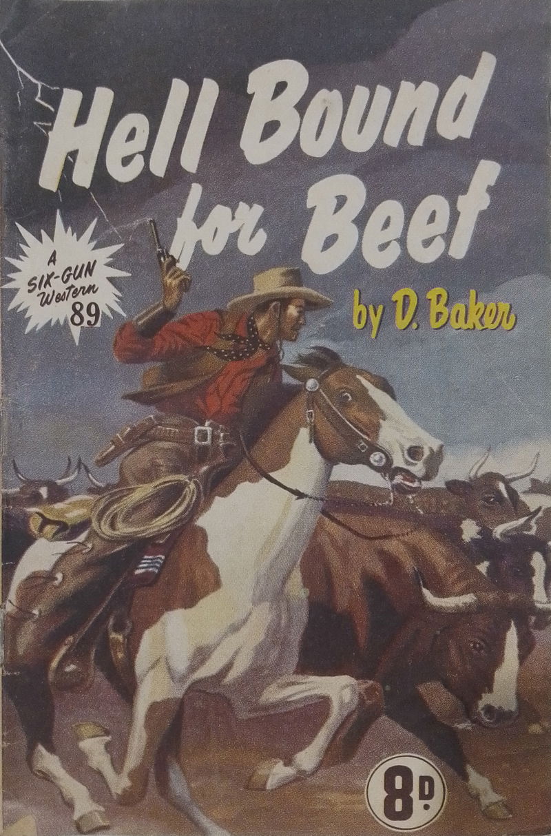 A Six-Gun Western (Calvert, 1952? series) #89 — Hell Bound for Beef ([January 1953?])