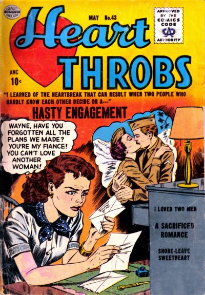 Heart Throbs (Quality, 1949 series) #43 (May 1956)