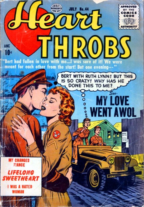 Heart Throbs (Quality, 1949 series) #44 (July 1956)