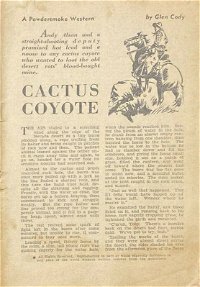 Cactus Coyote (Transport, 1953?)  — Cactus Coyote (page 1)
