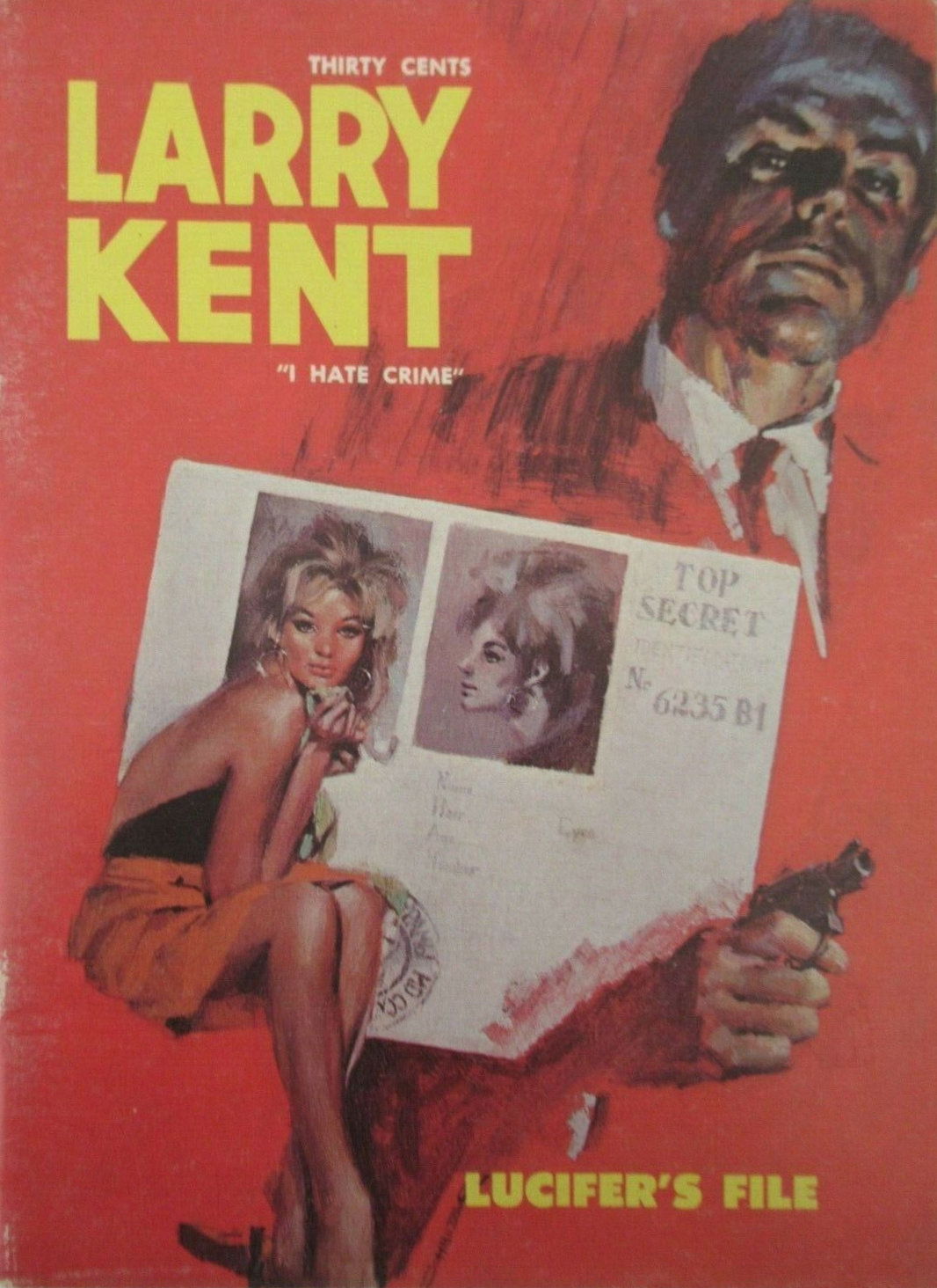 Larry Kent (Cleveland, 1954? series) #695 — Lucifer's File ([November 1968?])