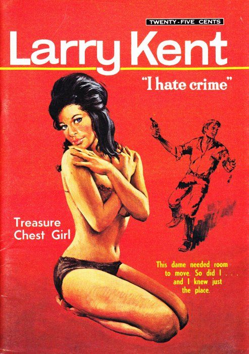 Larry Kent (Cleveland, 1954? series) #688 — Treasure Chest Girl ([March 1969?])
