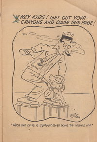 Dennis the Menace (Pines, 1953 series)  #9 (March 1955) — Hey Kids! Get Out Your Crayons and Color This Page!