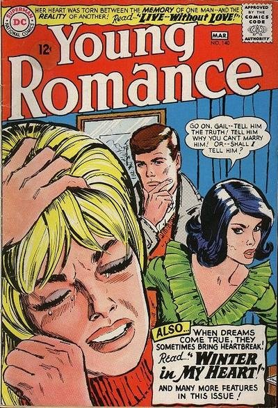 Young Romance (DC, 1963 series) #140 (February-March 1966)