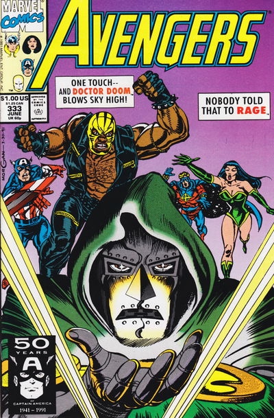 The Avengers (Marvel, 1963 series) #333 June 1991