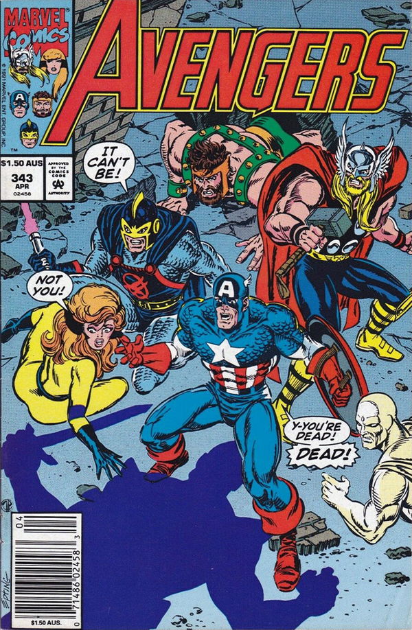 The Avengers (Marvel, 1991? series) #343 April 1992