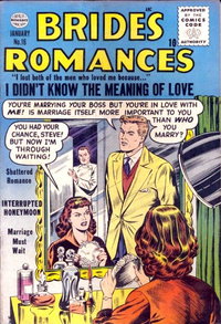Brides Romances (Quality, 1953 series)  #16 (January 1956)