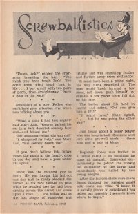 Pocket Man (Man Jr, 1957? series) v16#6 — Screwballistics (page 1)