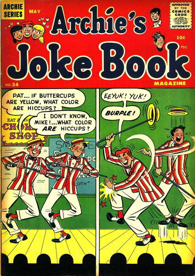 Archie's Joke Book Magazine (Archie, 1953? series) #34 (May 1958)