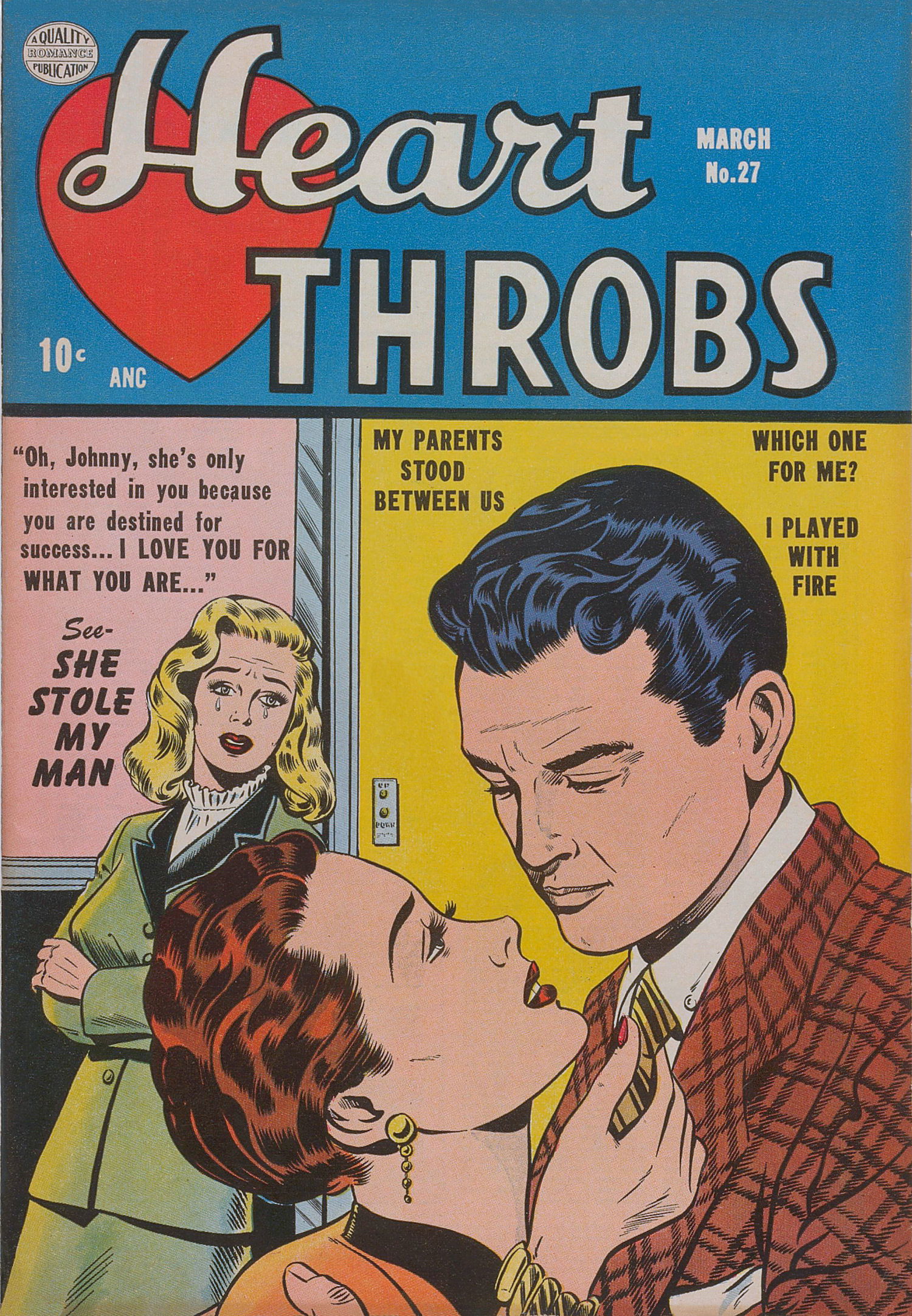 Heart Throbs (Quality, 1949 series) #27 (March 1954)
