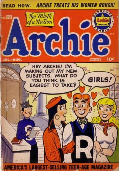 Archie Comics (Archie, 1942 series) #69 (July-August 1954)