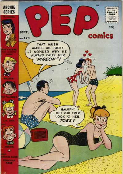 Pep Comics (Archie, 1940 series) #129 September 1958