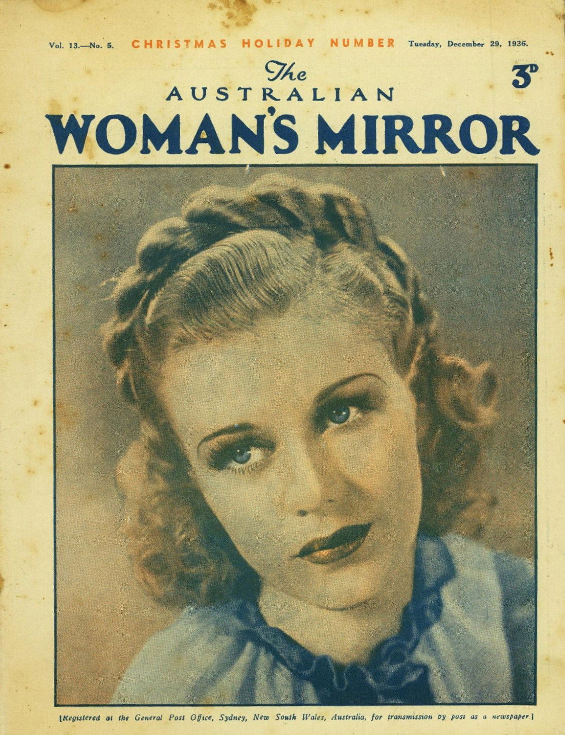 The Australian Woman's Mirror (Bulletin, 1924 series) v13#5 (29 December 1936)