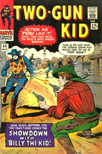 Two Gun Kid (Marvel, 1953 series)  #80 (March 1966) — Showdown with Billy the Kid!