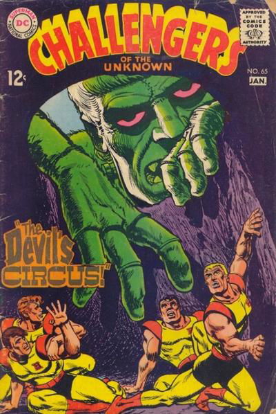 Challengers of the Unknown (DC, 1958 series) #65 December 1968-January 1969