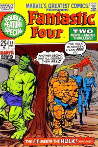 Marvel's Greatest Comics (Marvel, 1969 series)  #29 (December 1970) — The F.F. Meets the Hulk!  'Nuff Said!