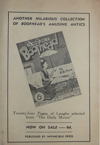 Invincible Westerns (Invincible, 1948 series)  #76 ([October 1950?]) — Another Hilarious Collection of Boofhead's Amusing Antics [No. 10]