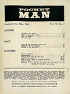 Pocket Man (Man Jr, 1957? series) v19#2 — Contents for May, 1963 Vol. 19, No. 2 (page 1)