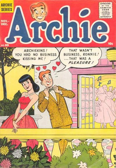 Archie Comics (Archie, 1942 series) #89 (November-December 1957)