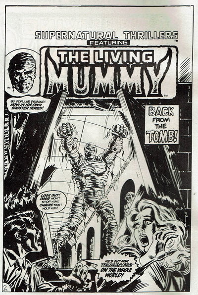 Supernatural Thrillers (Yaffa/Page, 1978 series)  #3 ([July 1980?]) — Back from the Tomb!