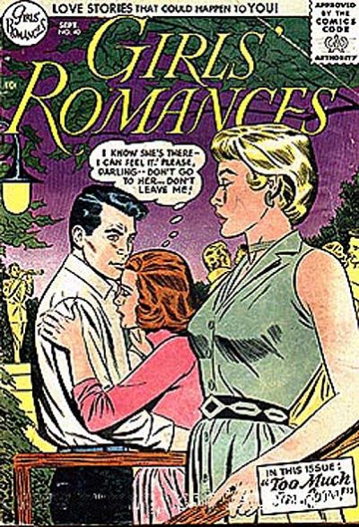 Girls' Romances (DC, 1950 series) #40 (August-September 1956)