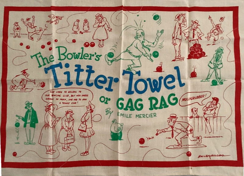 The Bowler's Titter Towel or Gag Rag (Unknown, 1970? series)  ([1970?])