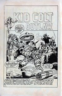 Kid Colt Outlaw (Yaffa/Page, 1975 series)  #6 ([October 1981]) — Showdown at Sunset!