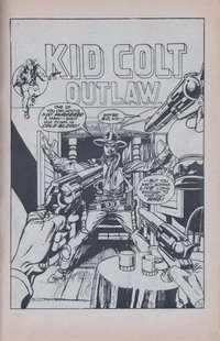 Kid Colt Outlaw (Yaffa/Page, 1975 series)  #6 ([October 1981]) — Untitled [Showdown at White Stallion Saloon!]