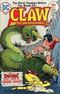 Claw the Unconquered (DC, 1975 series)  #2 (July-August 1975)